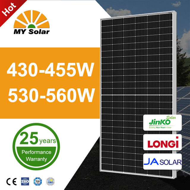 Groothandelsprijs N Type Zonnepaneel 550W 575W 580W 600W 700W Eu Magazijn Hoog rendement Thuisgebruik Zonnepanelen